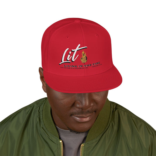 LIT🔥 — Living In The Fire - Flame Snapback Hat