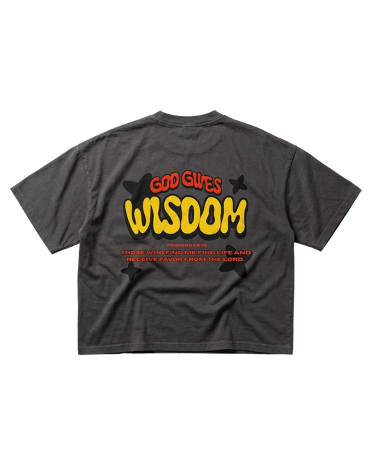 God Gives Wisdom Vintage Washed Boxy T-Shirt