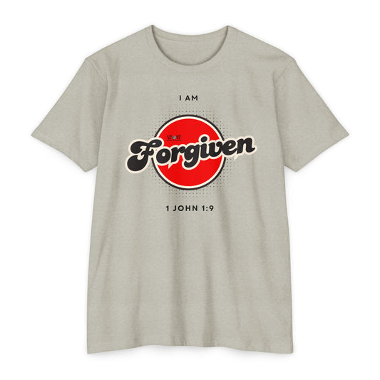 Forgiven 1 John 1:9 Christian T-Shirt — I Am Collection — Wear the Identity Heaven Spoke Over You