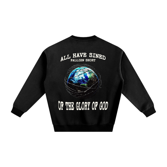 Fallen World Romans 3:23 Fleeced Sweatshirt