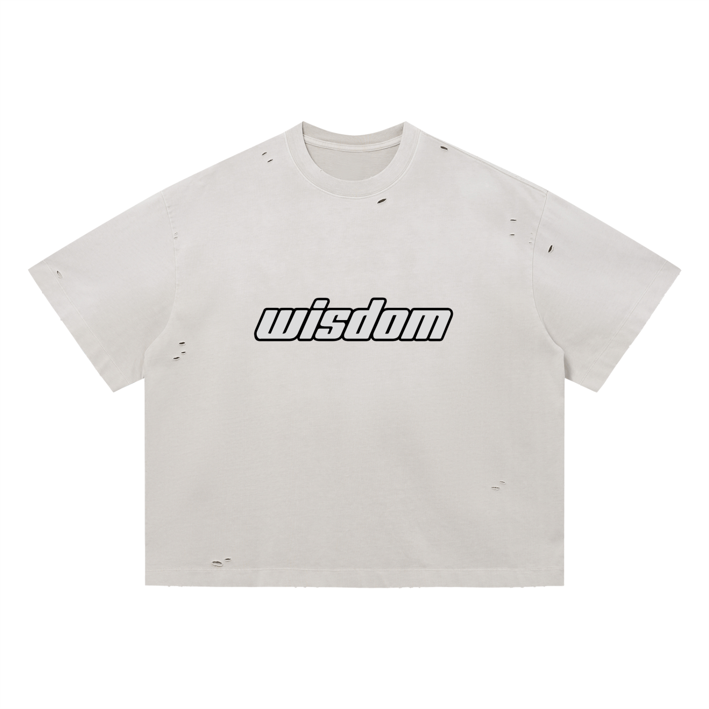 James 1:5 Vintage Washed Distressed  Oversized T-Shirt