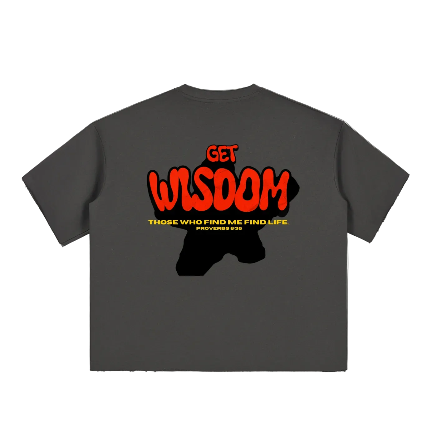 Get Wisdom Raw-Edge T-Shirt