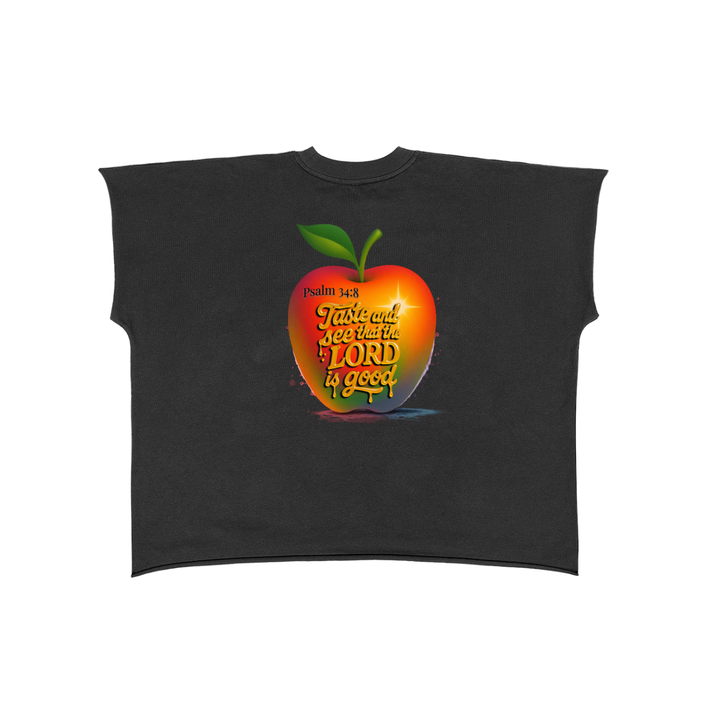 Raw Edge Boxy Non-Shrink T-Shirt Taste and See