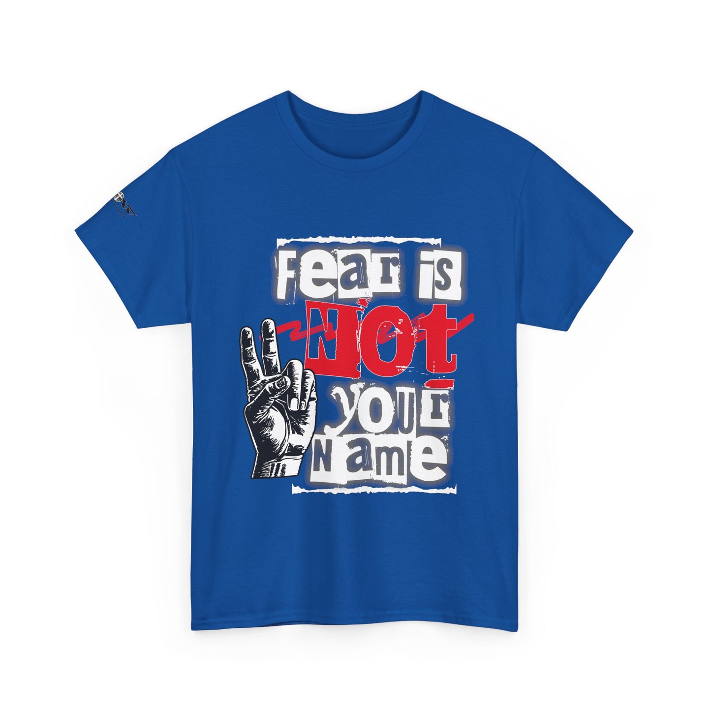 Fear Is Not Your Name T-Shirt – Bold Graphic Tee with Peace Hand Design – WoW — Words of Wisdom