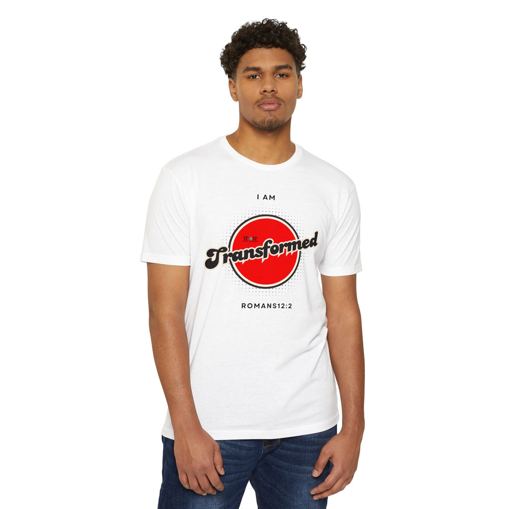 Transform Romans 12: 2 Christian T-Shirt — I Am Collection — Wear the Identity Heaven Spoke Over You