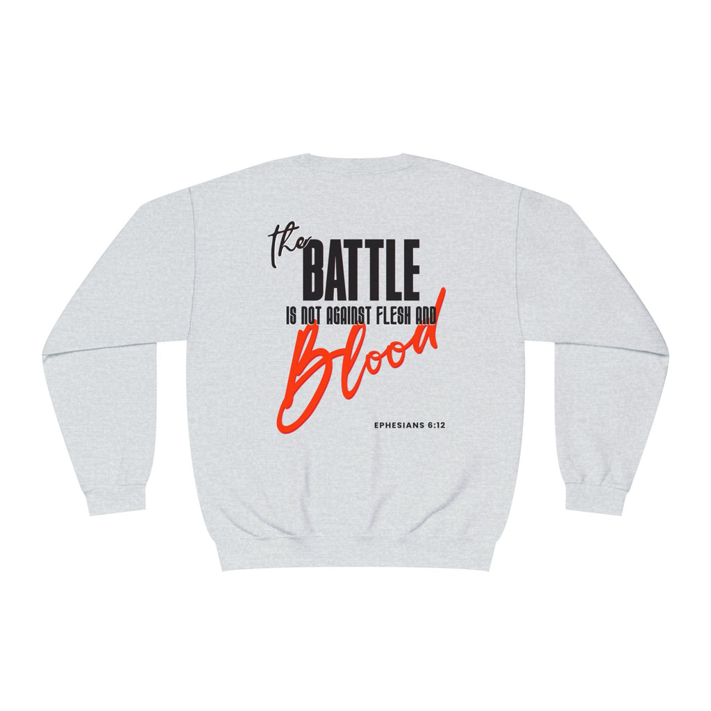 The Battle Crewneck Sweatshirt —   Let Them Know — Bold & Courageous