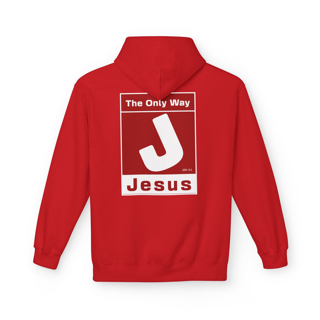 The Only Way Red on Red Hoodie — Let Them Know