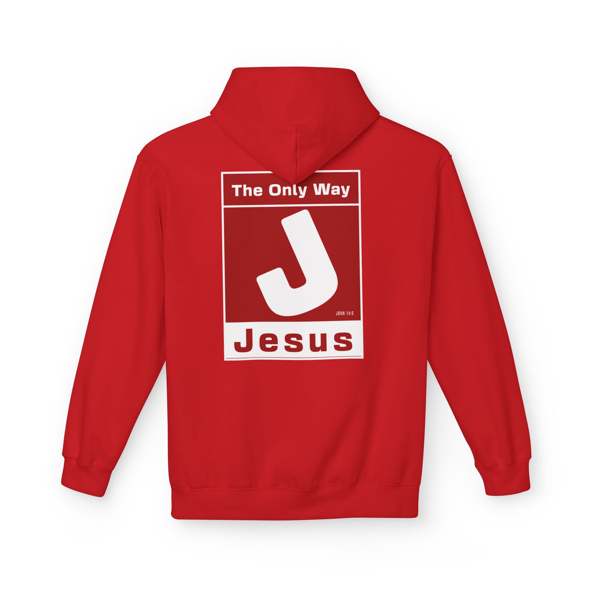 The Only Way Red on Red Hoodie — Let Them Know