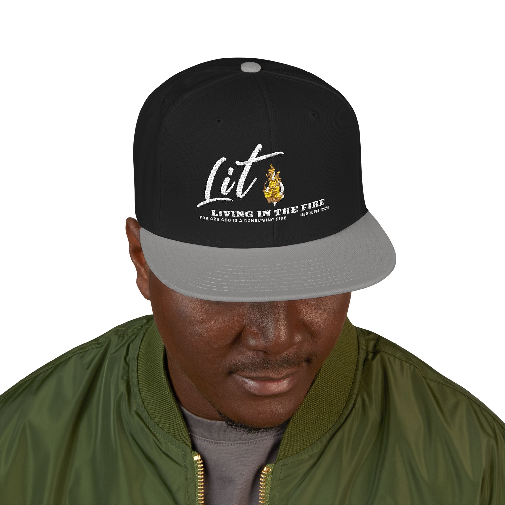 Dark LIT🔥 — Living In The Fire - Flame Snapback Hat