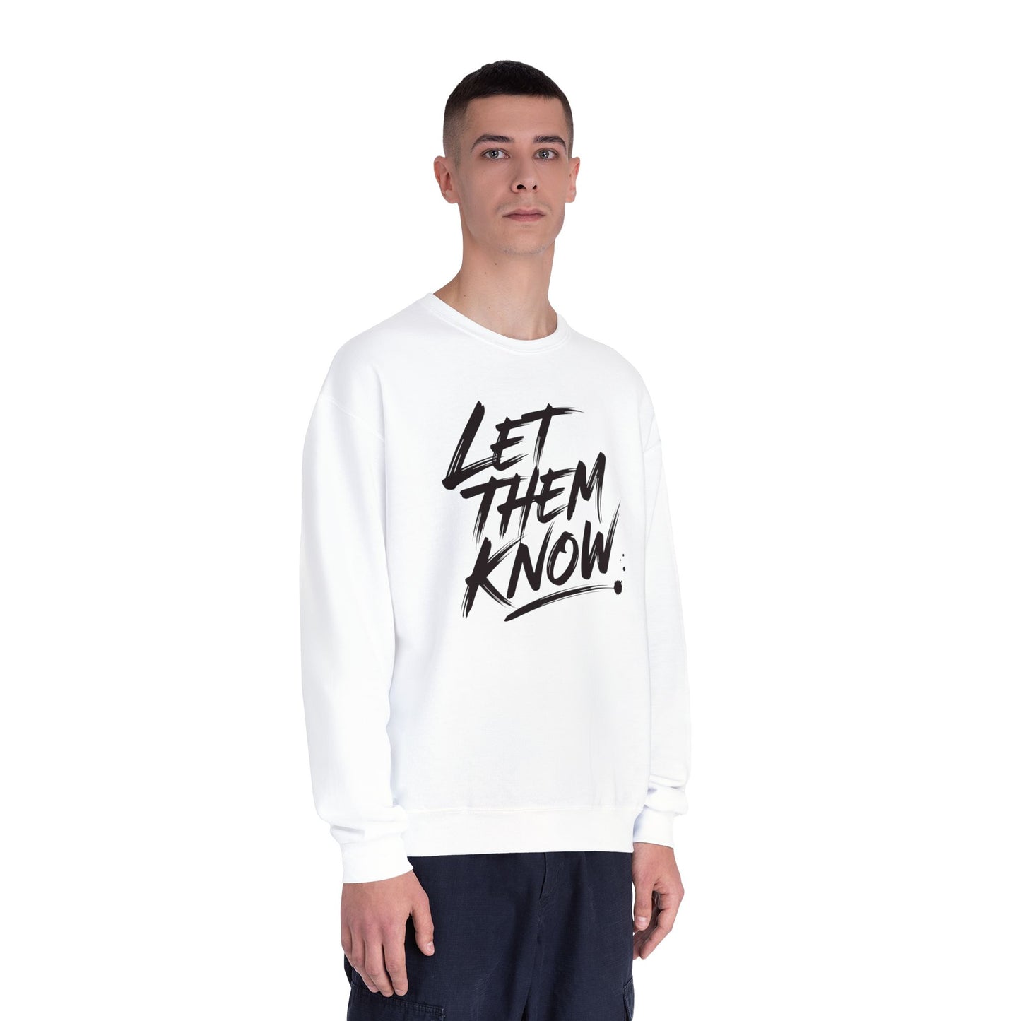 The Battle Crewneck Sweatshirt —   Let Them Know — Bold & Courageous