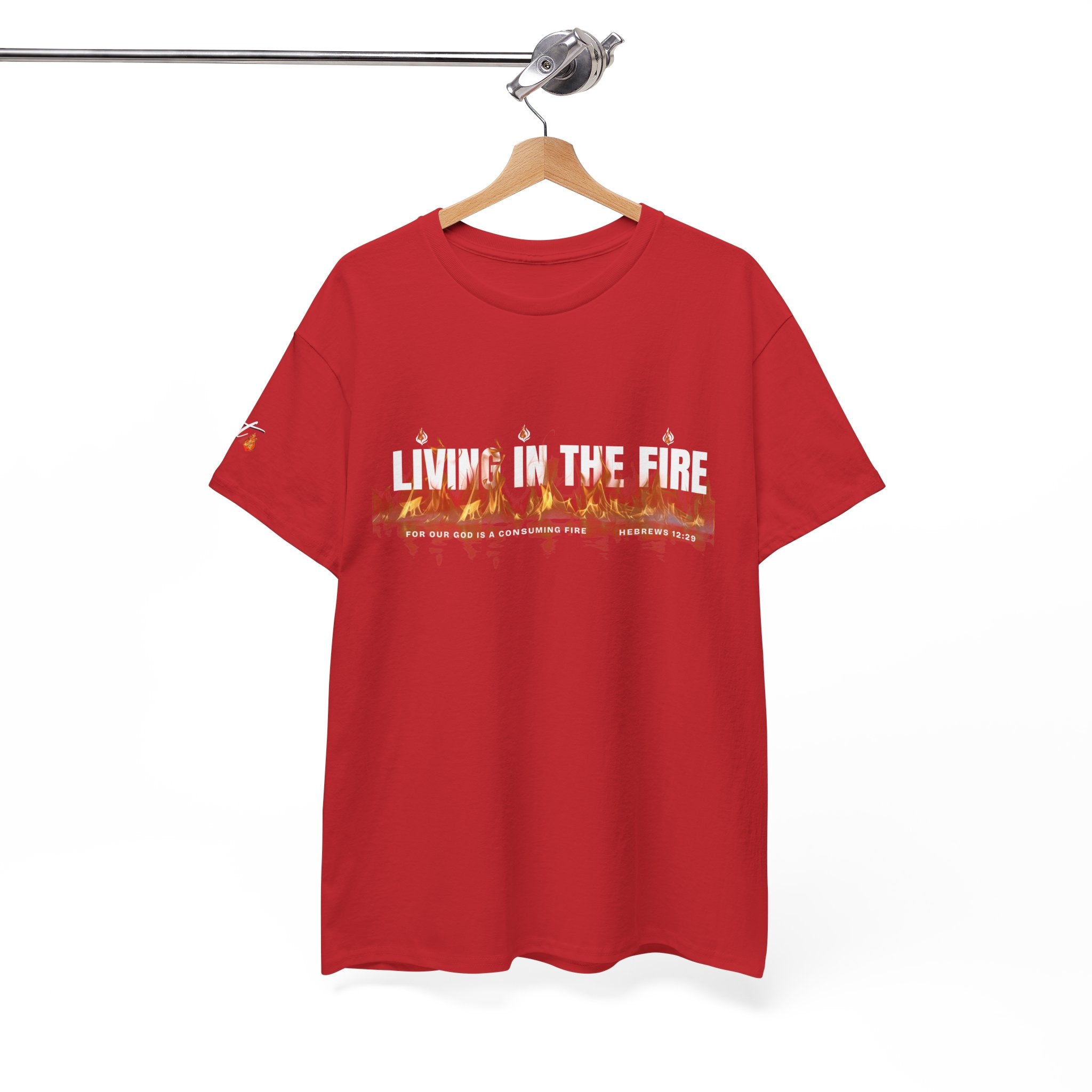 Living in the Fire Tee — "LIT" Flame Graphic Shirt