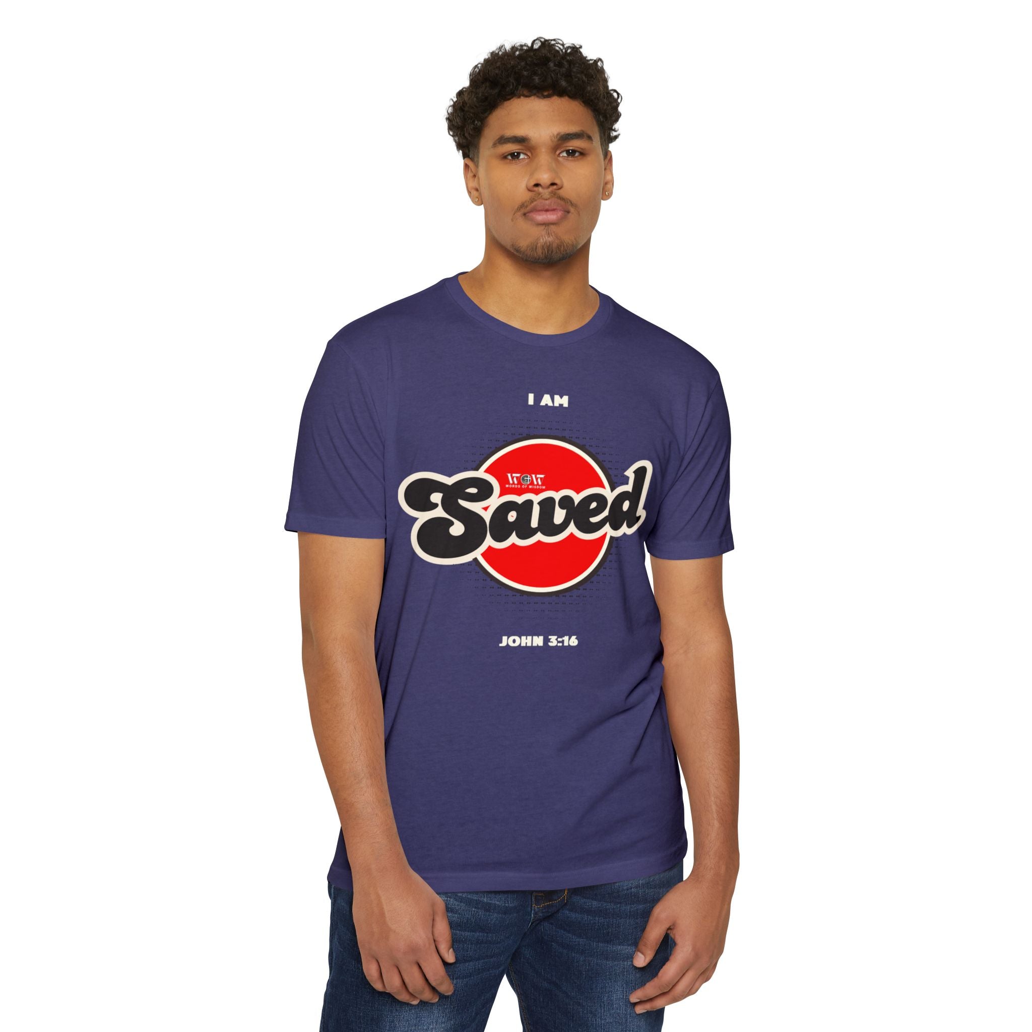 Saved John 3:16 Christian T-Shirt — I Am Collection — Wear the Identity Heaven Spoke Over You