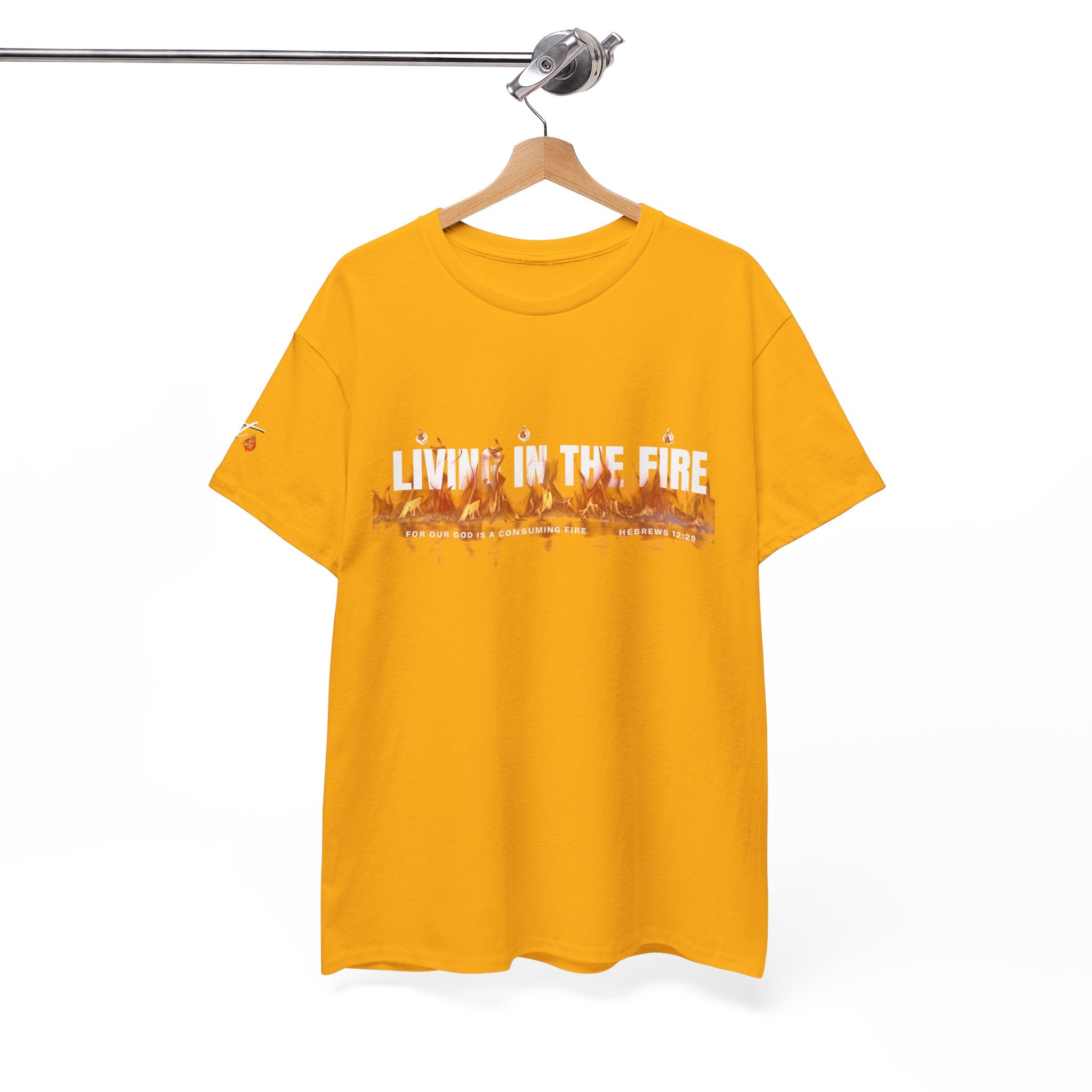 Living in the Fire Tee — "LIT" Flame Graphic Shirt