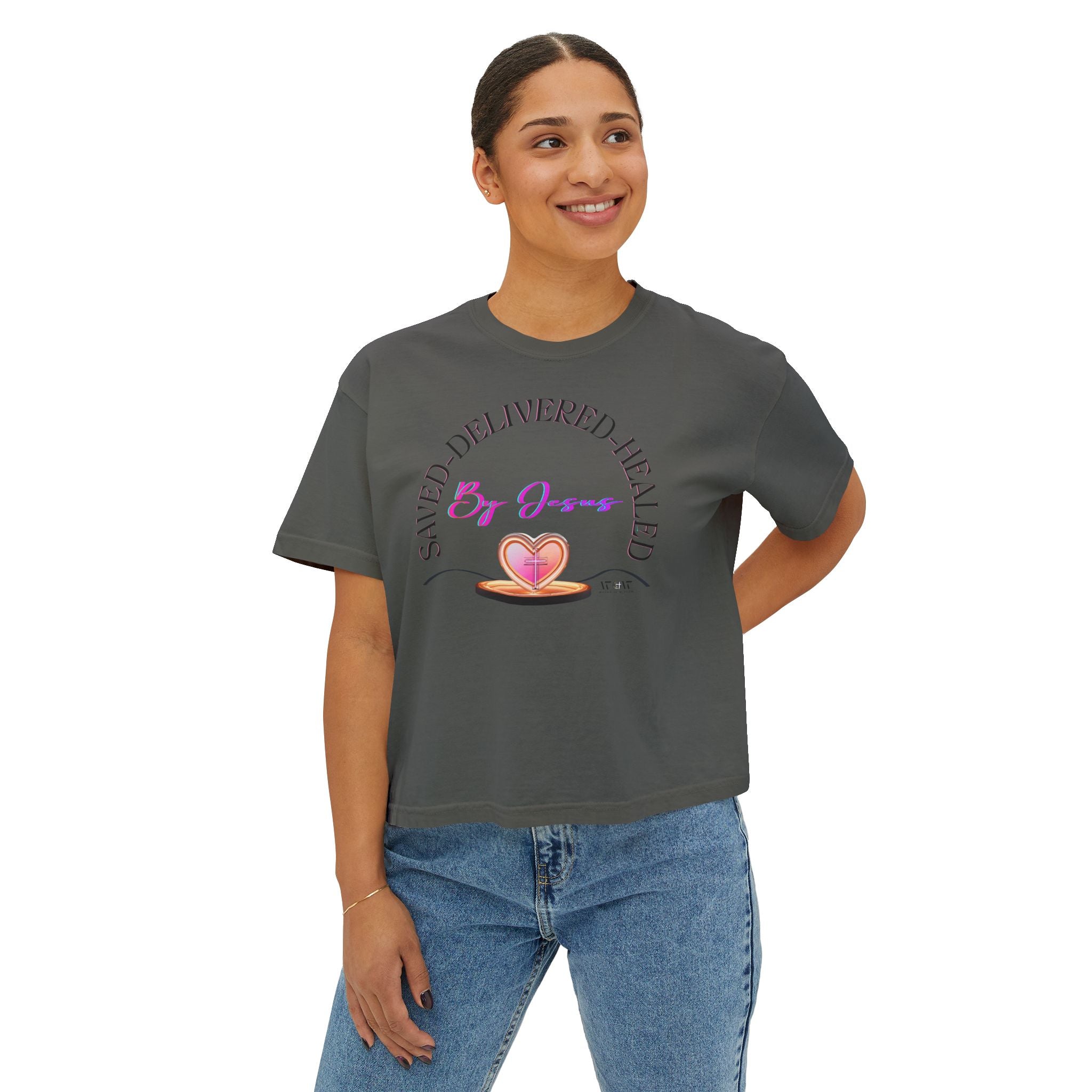 Saved Delivered Healed Boxy Tee — WoW Women’s Apparel – Fearfully & Wonderfully Made