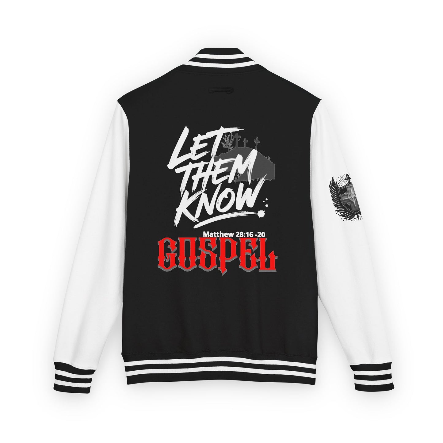 Letterman Jacket — "Let Them Know" Gospel Graphic