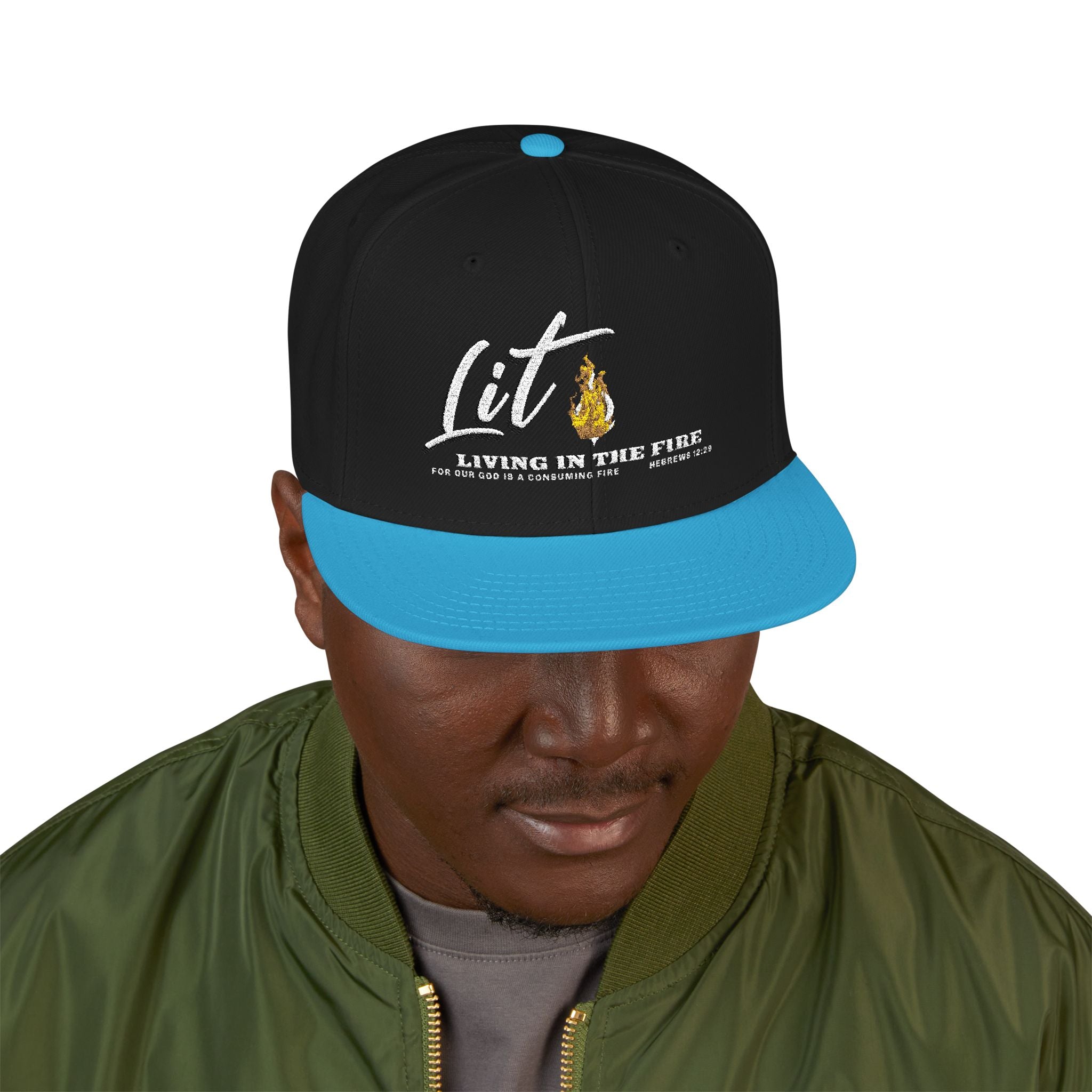Dark LIT🔥 — Living In The Fire - Flame Snapback Hat
