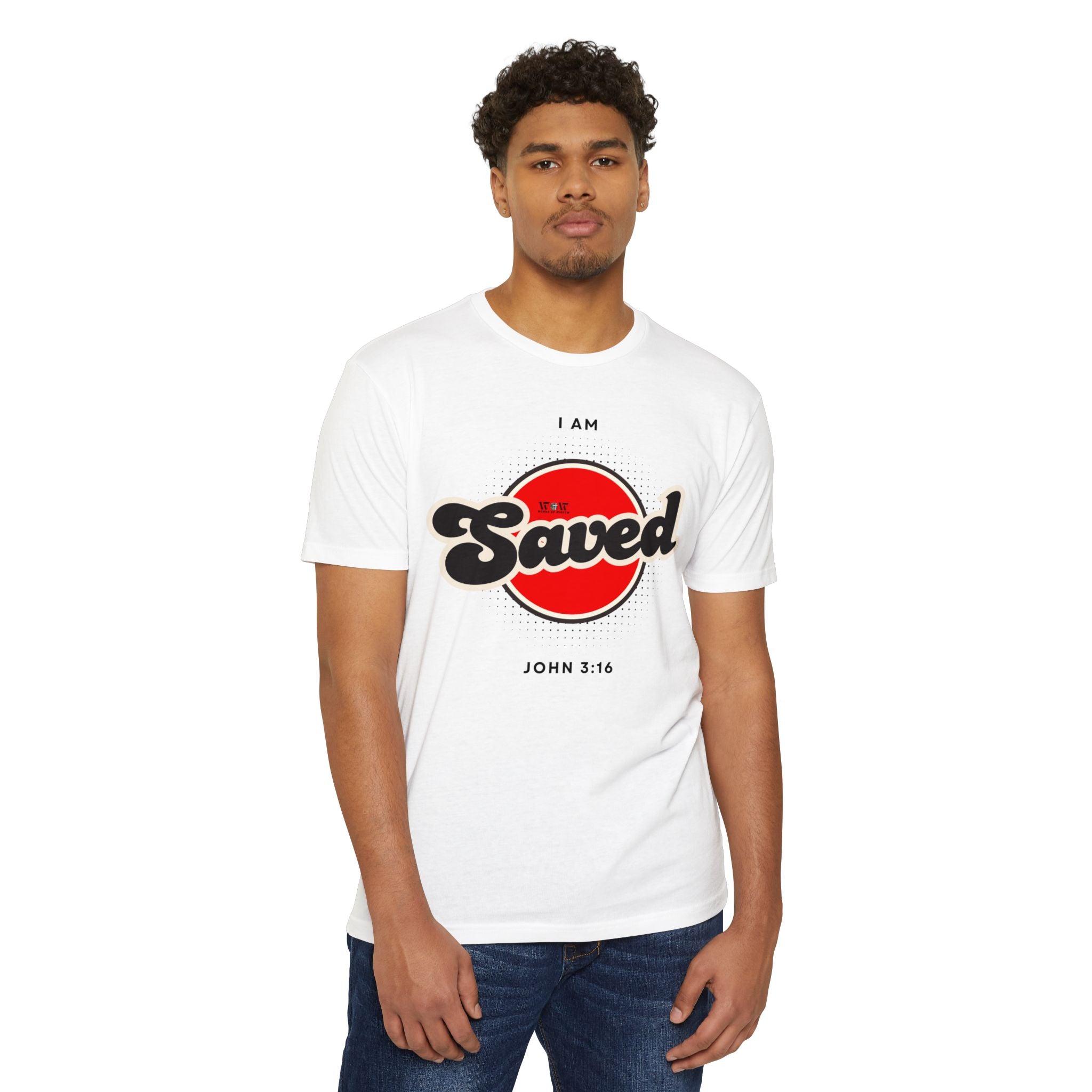 Saved John 3:16 Christian T-Shirt — I Am Collection — Wear the Identity Heaven Spoke Over You