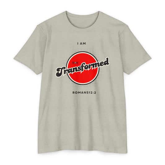 Transform Romans 12: 2 Christian T-Shirt — I Am Collection — Wear the Identity Heaven Spoke Over You