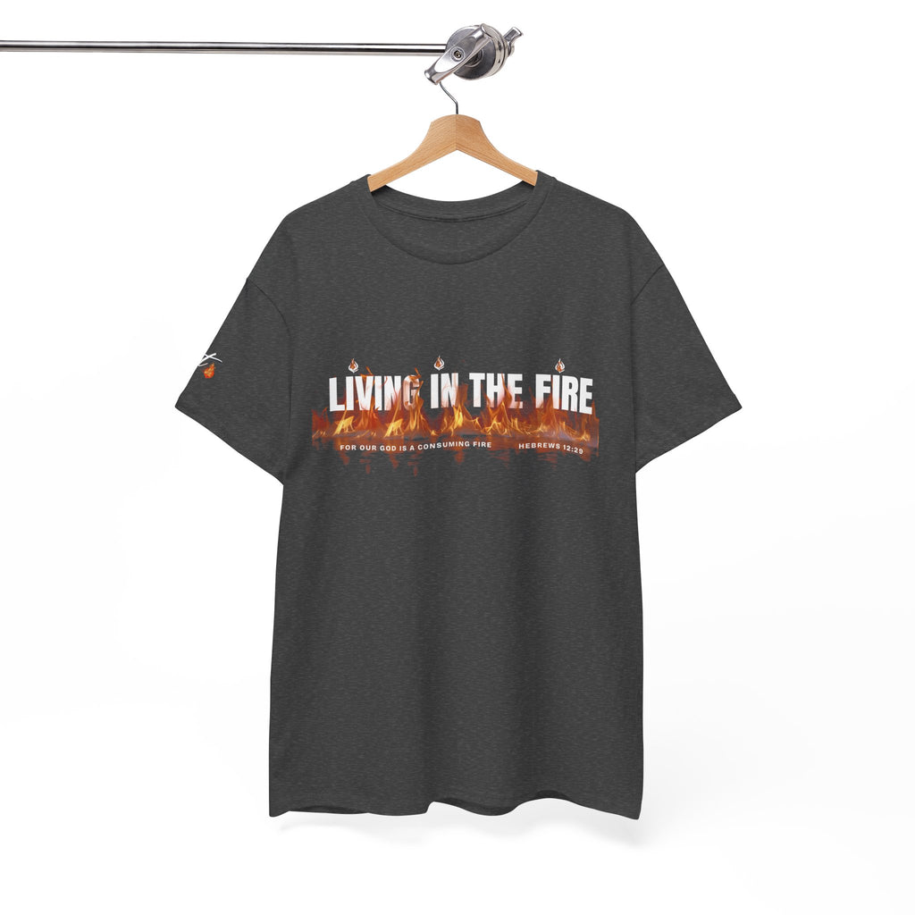 Living in the Fire Tee — "LIT" Flame Graphic Shirt