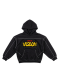 God Gives Wisdom Contrast-Stitched Boxy Hoodie
