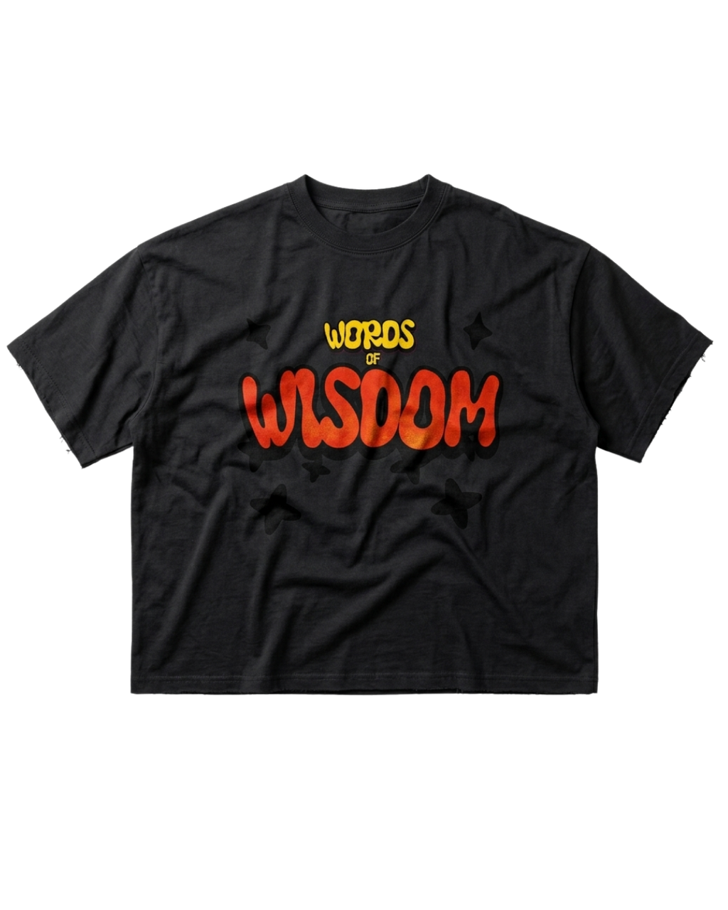 Get Wisdom Raw-Edge T-Shirt