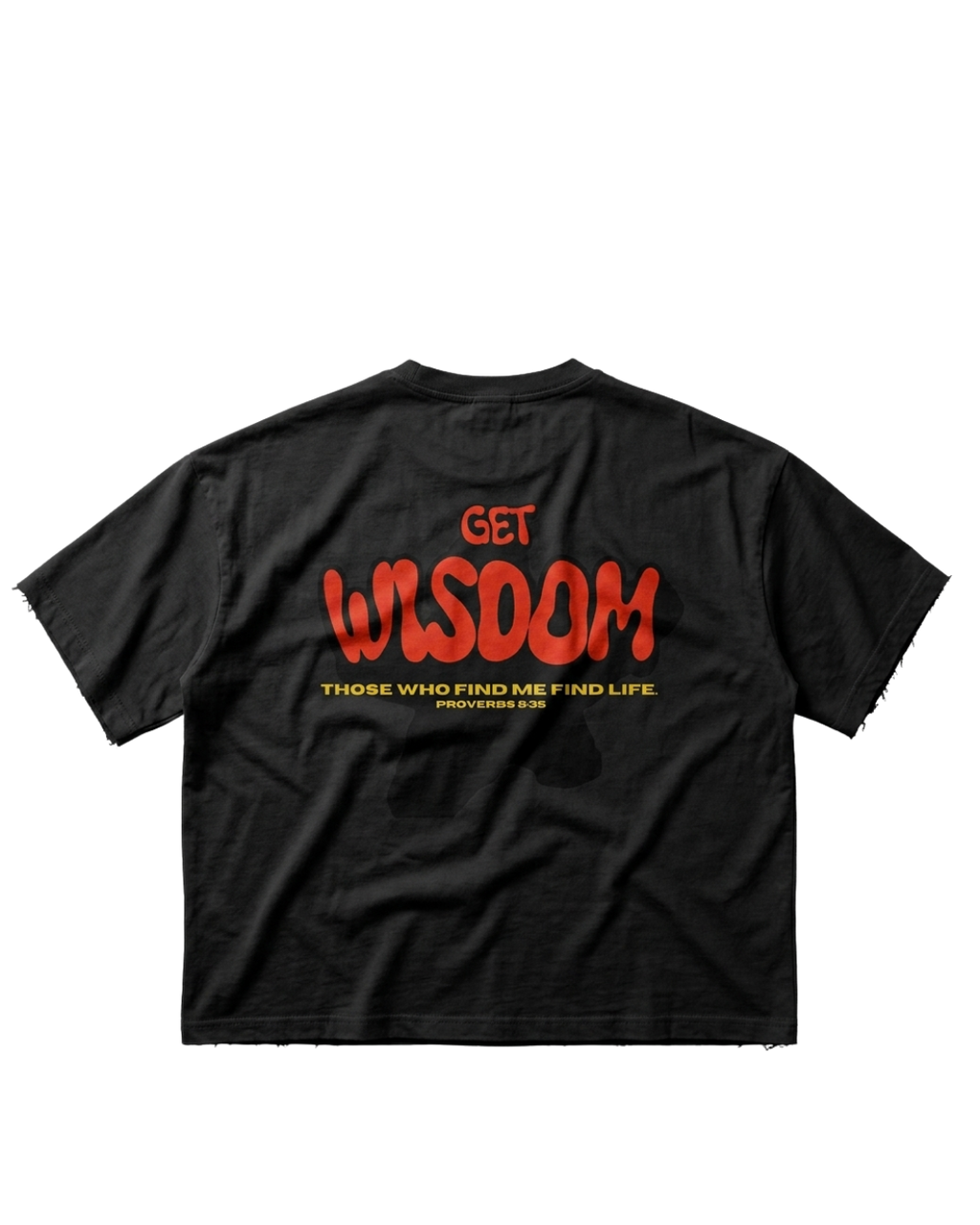 Get Wisdom Raw-Edge T-Shirt