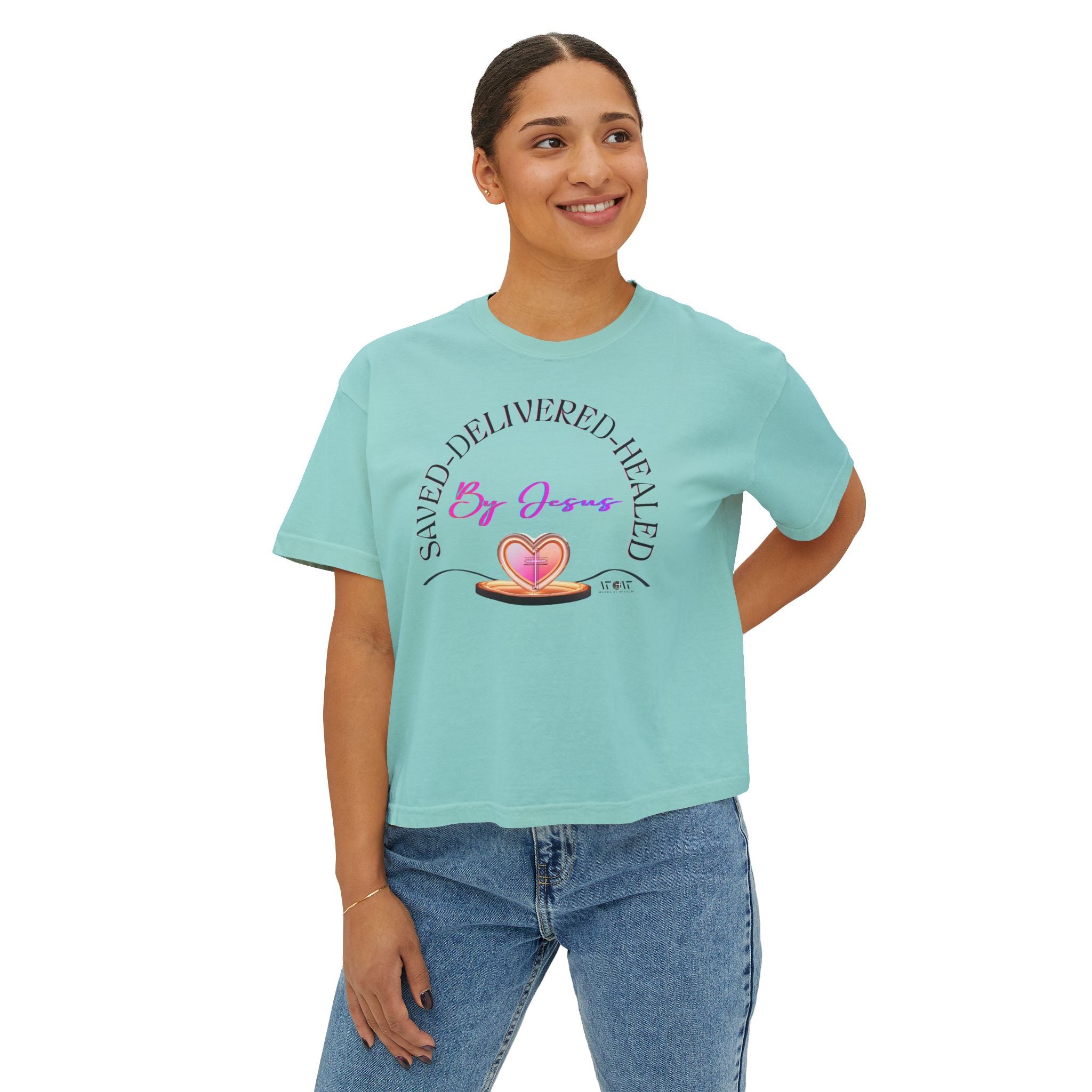 Saved Delivered Healed Boxy Tee — WoW Women’s Apparel – Fearfully & Wonderfully Made