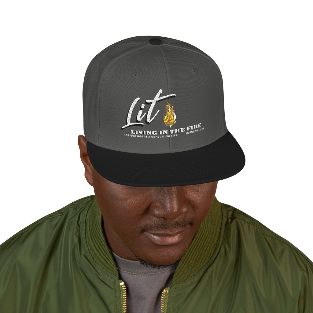 Dark LIT🔥 — Living In The Fire - Flame Snapback Hat