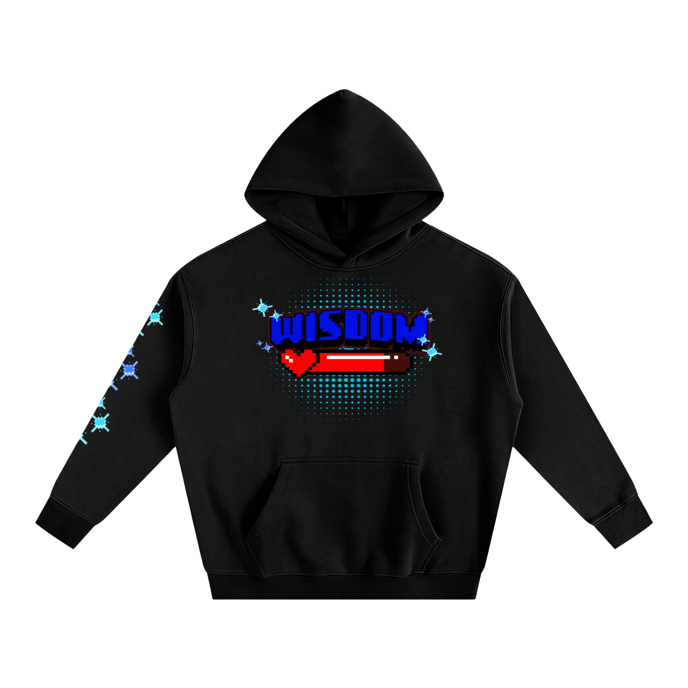 Retro Wisdom Fleeced Hoodie