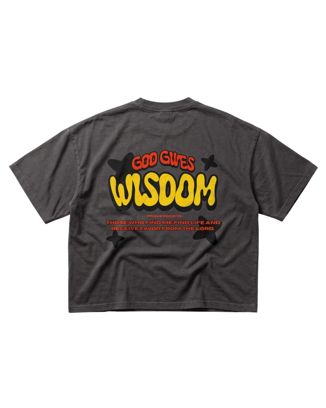 God Gives Wisdom Vintage Washed Boxy T-Shirt
