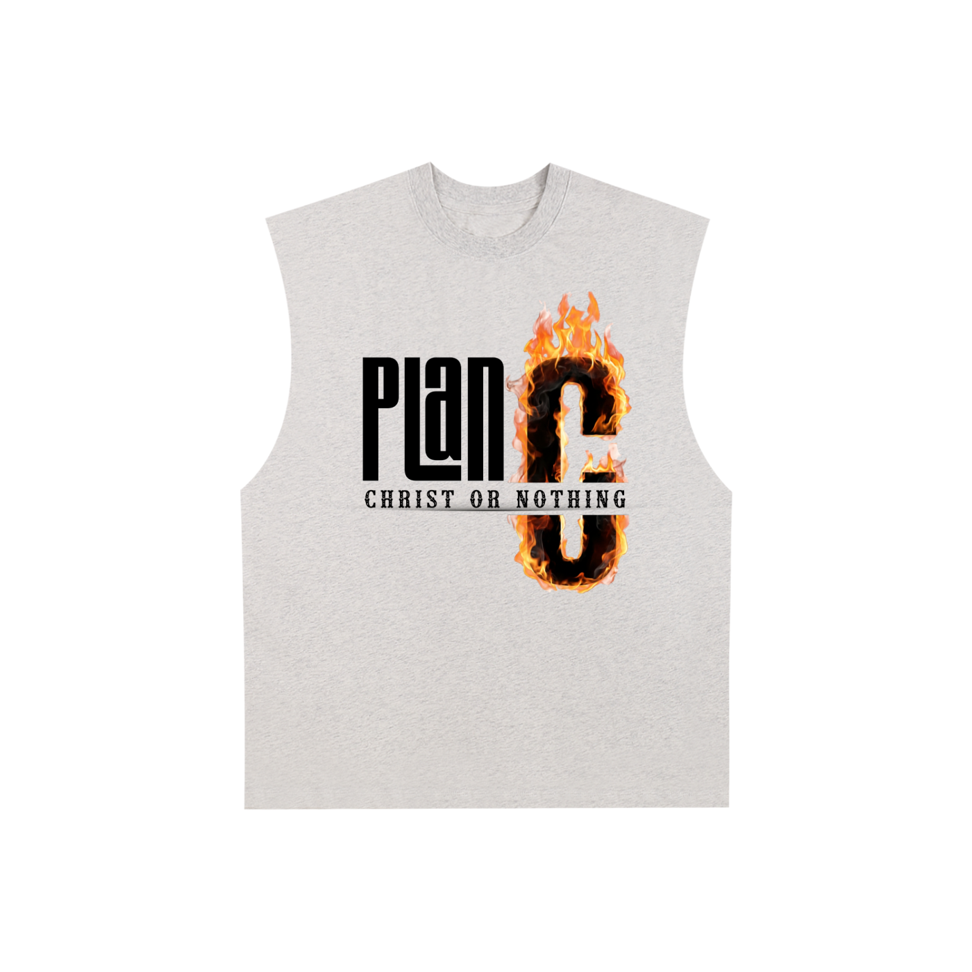 Raw Edge Cotton Plan C Tank Top