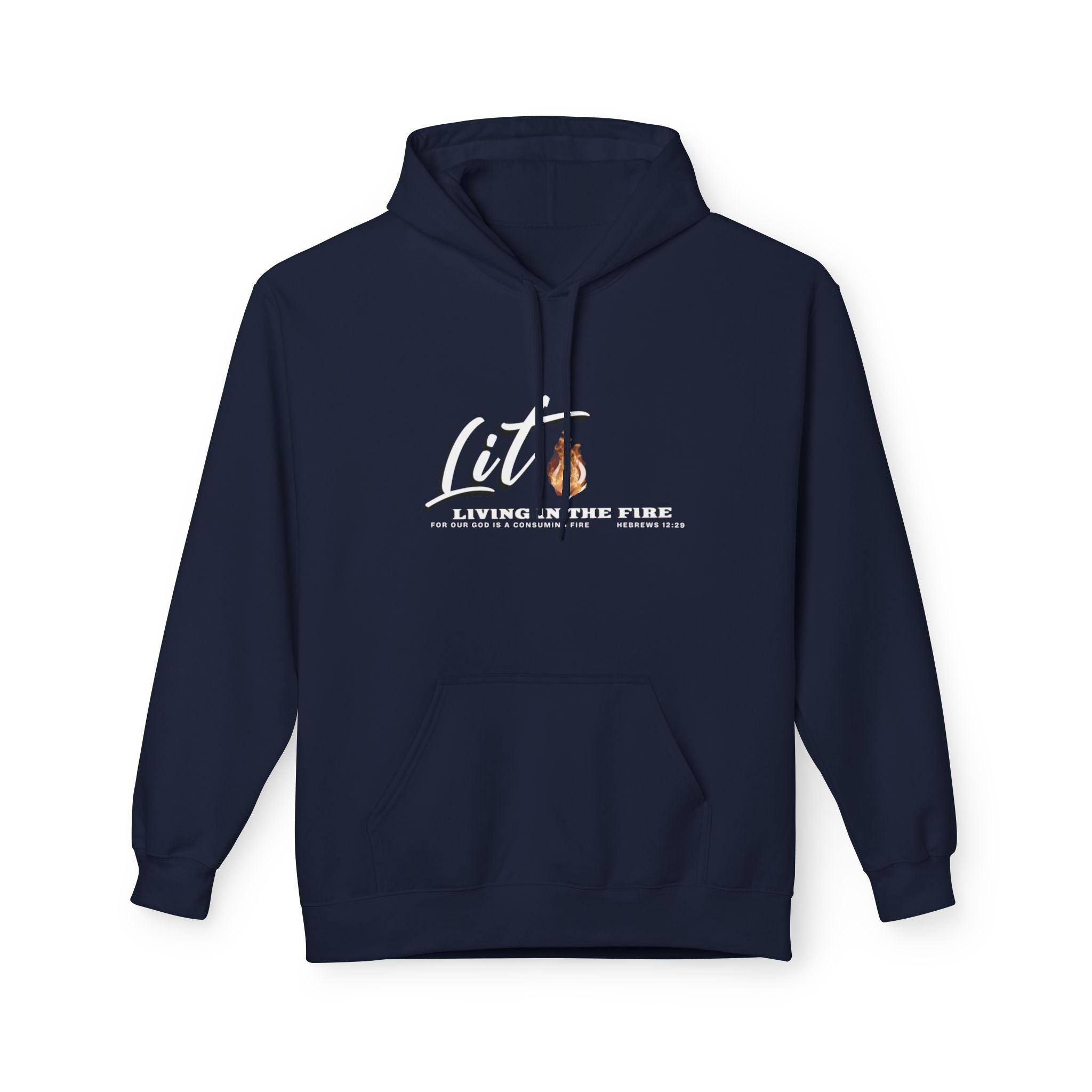 LIT🔥Hoodie – "Living in the Fire -Dark Colors
