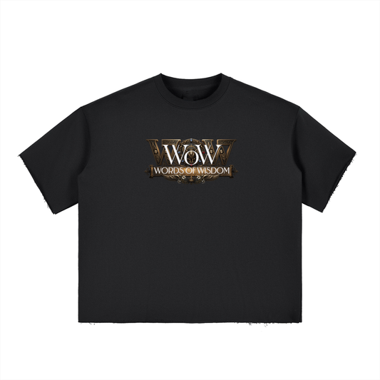 There’s only one Boxy Half-Sleeve Raw-Edge T-Shirt