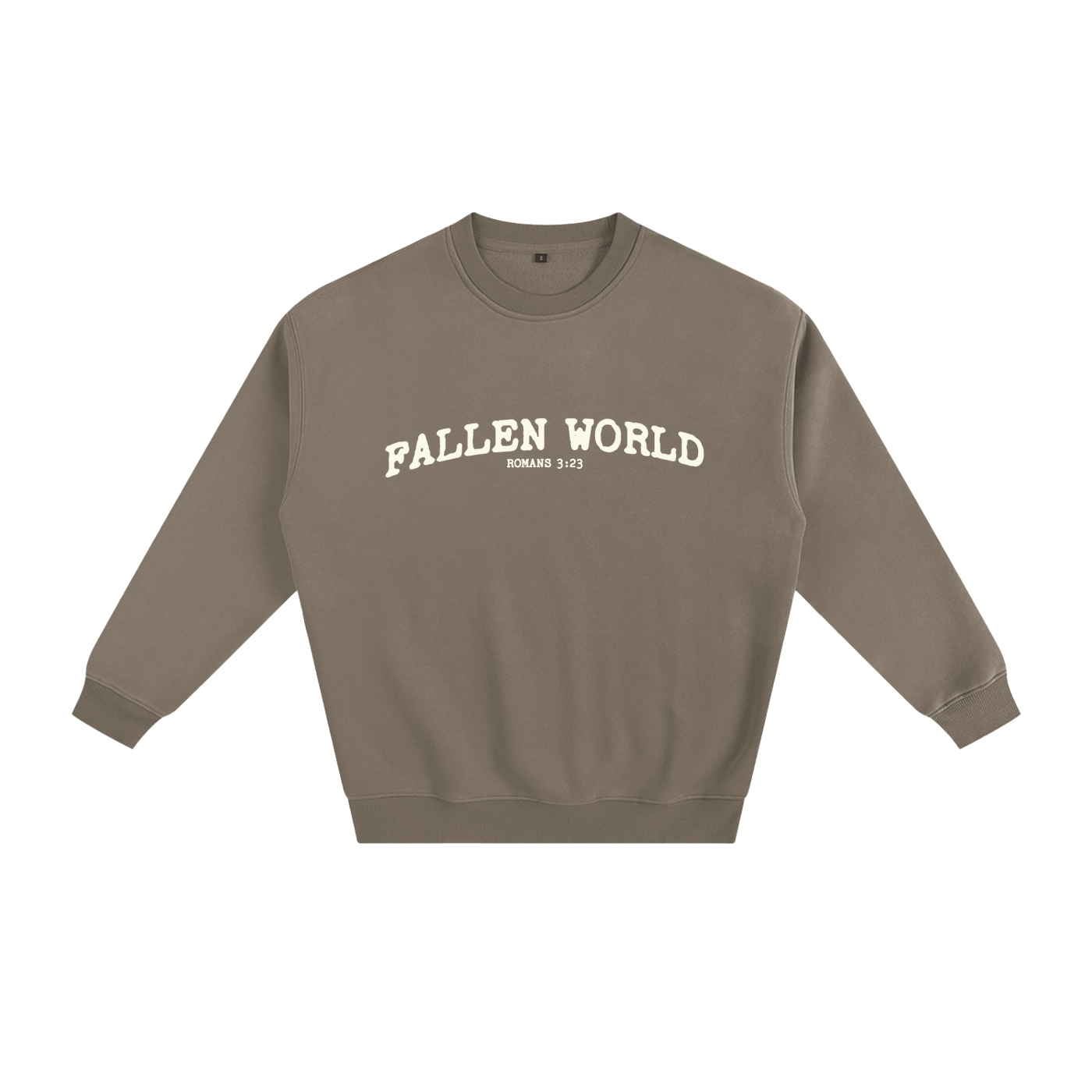 Fallen World Romans 3:23  Fleeced Sweatshirt