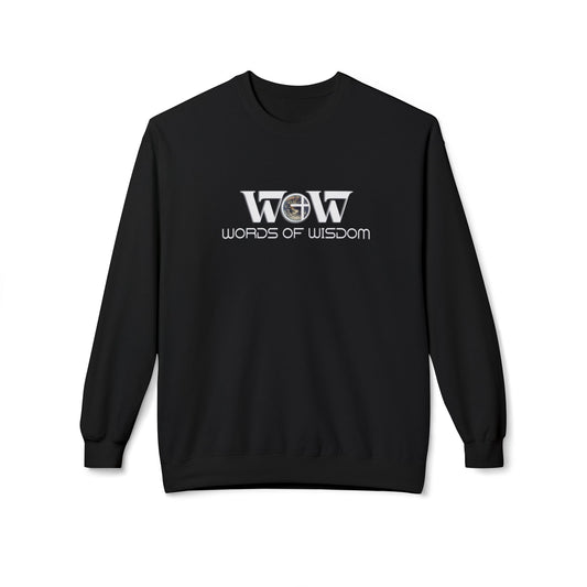 Don't Get Caught Dead Crewneck—WoW Words of Wisdom
