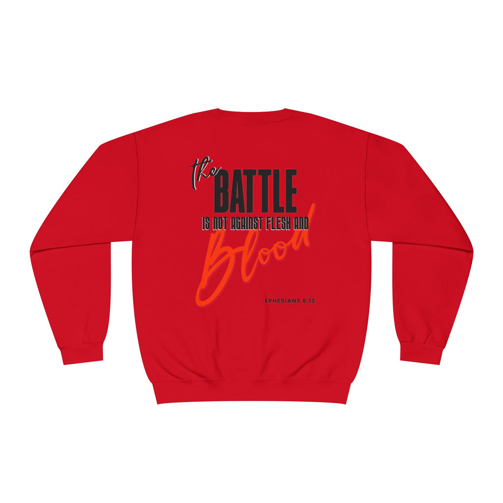 The Battle Crewneck Sweatshirt —   Let Them Know — Bold & Courageous