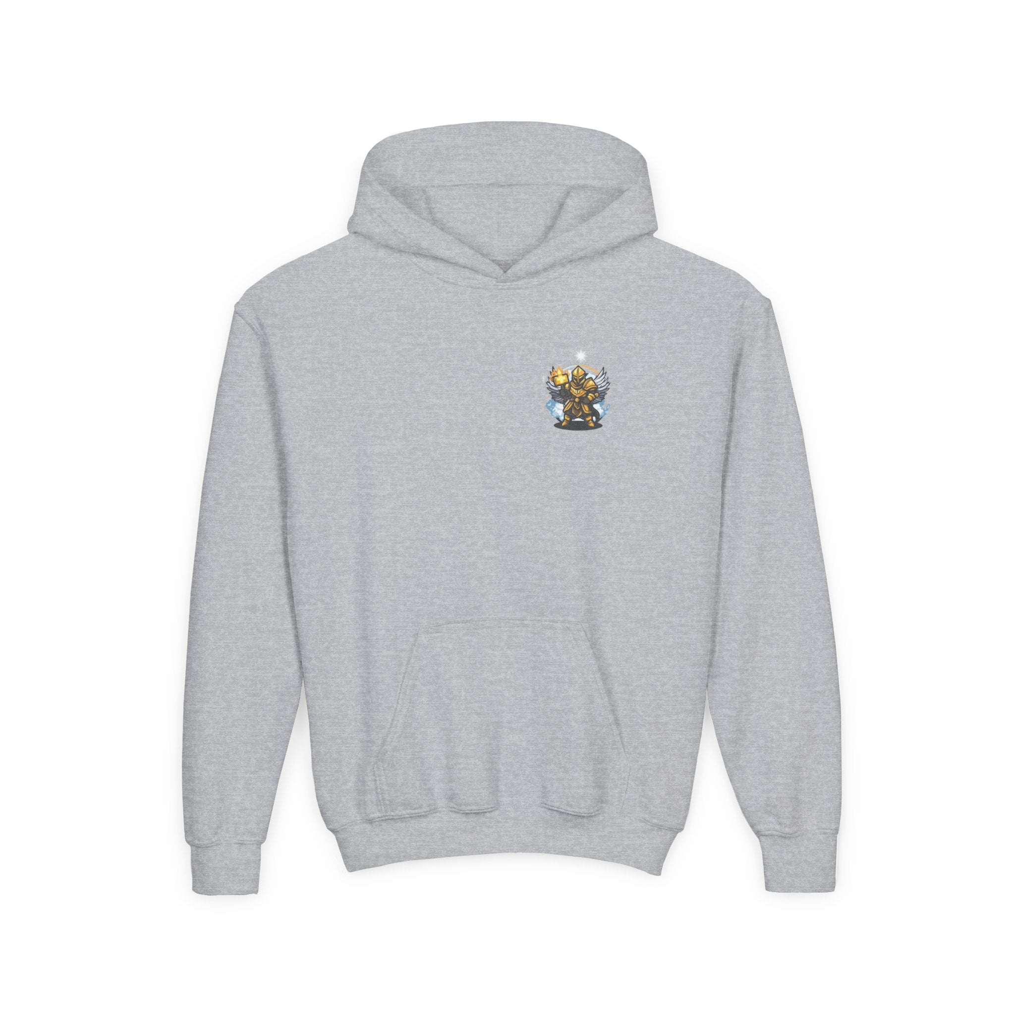 Youth Hoodie — "Love God, Love People" Christian Sweatshirt (Matthew 22:36-40)