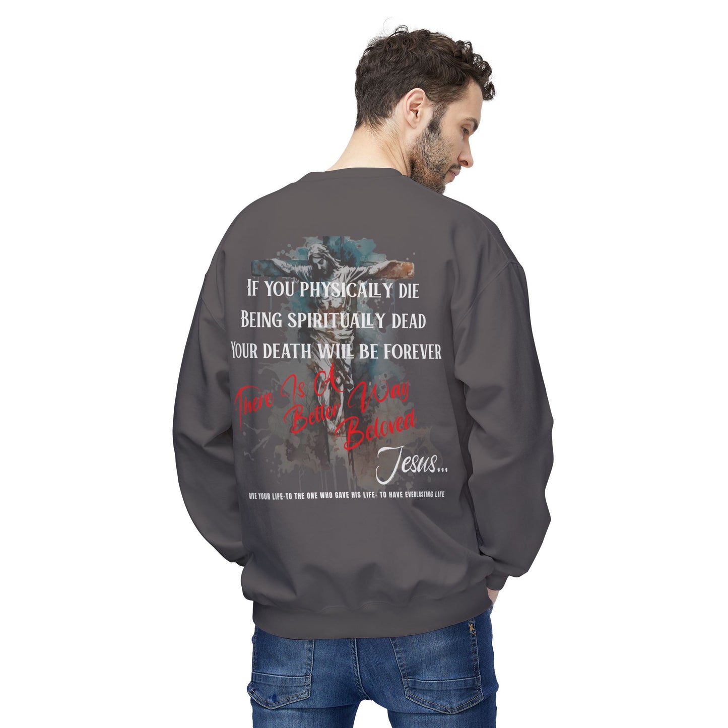 Don't Get Caught Dead Crewneck—WoW Words of Wisdom