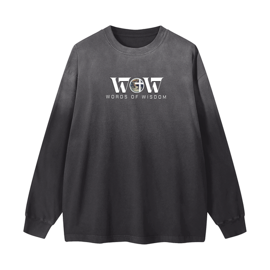 Don't Be The Stranger Gradient Washed Long Sleeve T-Shirt