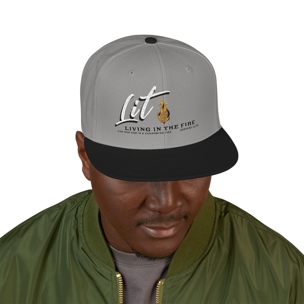 LIT🔥 — Living In The Fire - Flame Snapback Hat