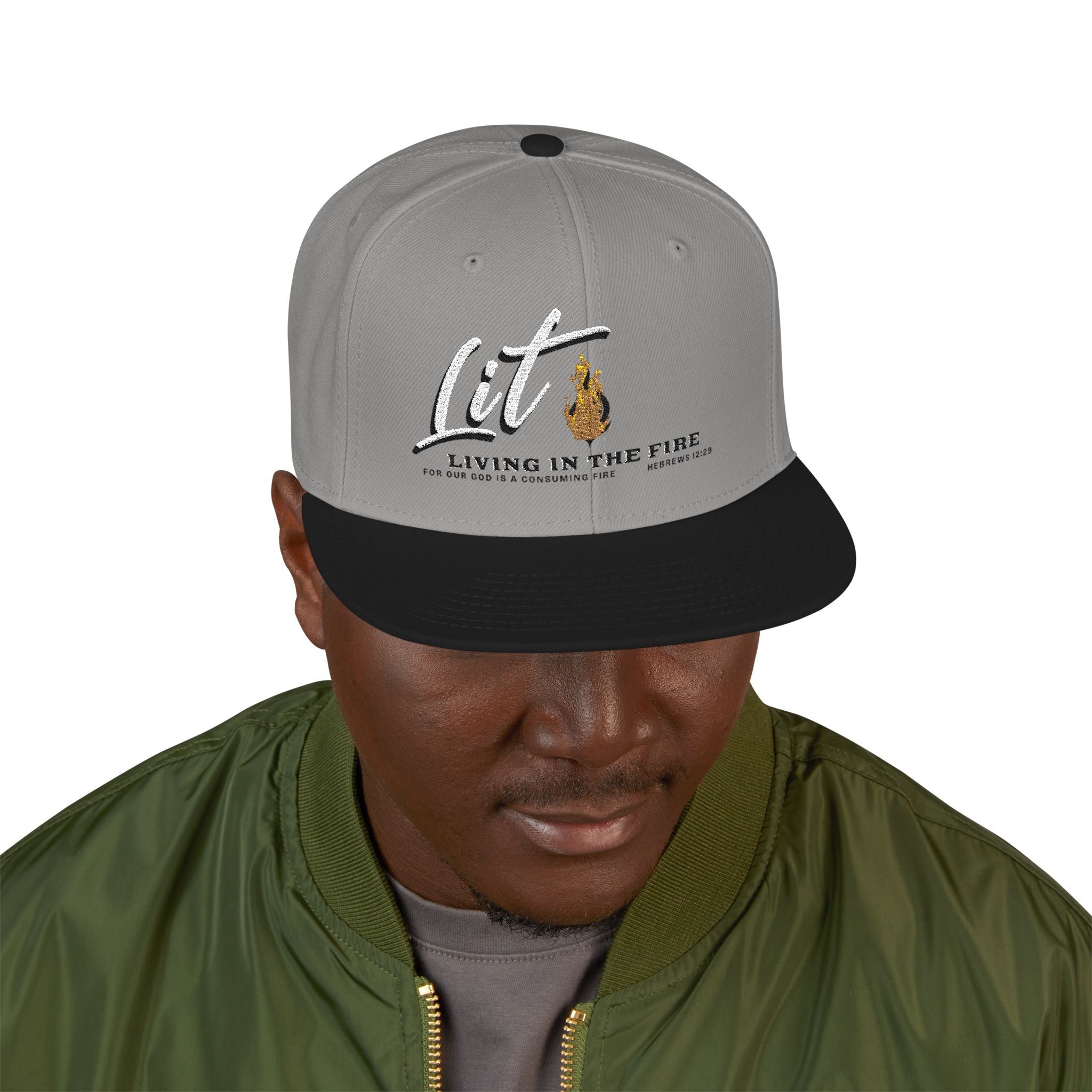 LIT🔥 — Living In The Fire - Flame Snapback Hat