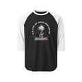 Raglan Shirt - 'We Live By Faith' Skull Graphic Baseball Tee