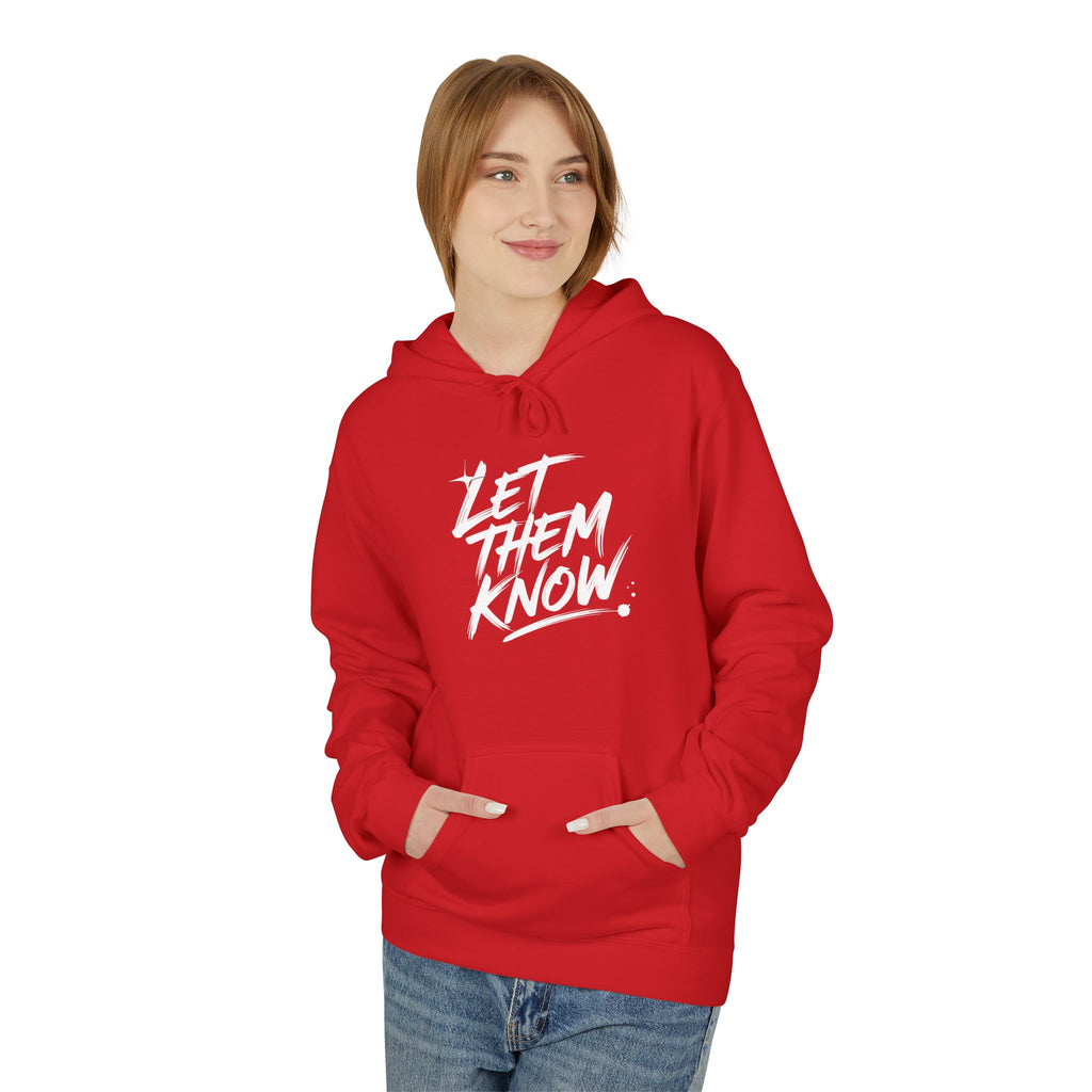 The Only Way Red on Red Hoodie — Let Them Know