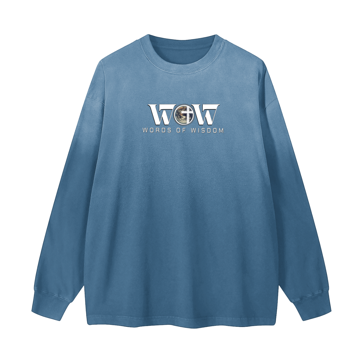 Don't Be The Stranger Gradient Washed Long Sleeve T-Shirt