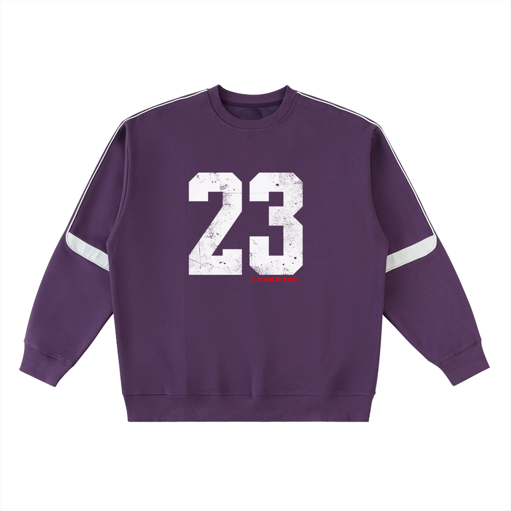 Oversized Crewneck Taped Sweatshirt