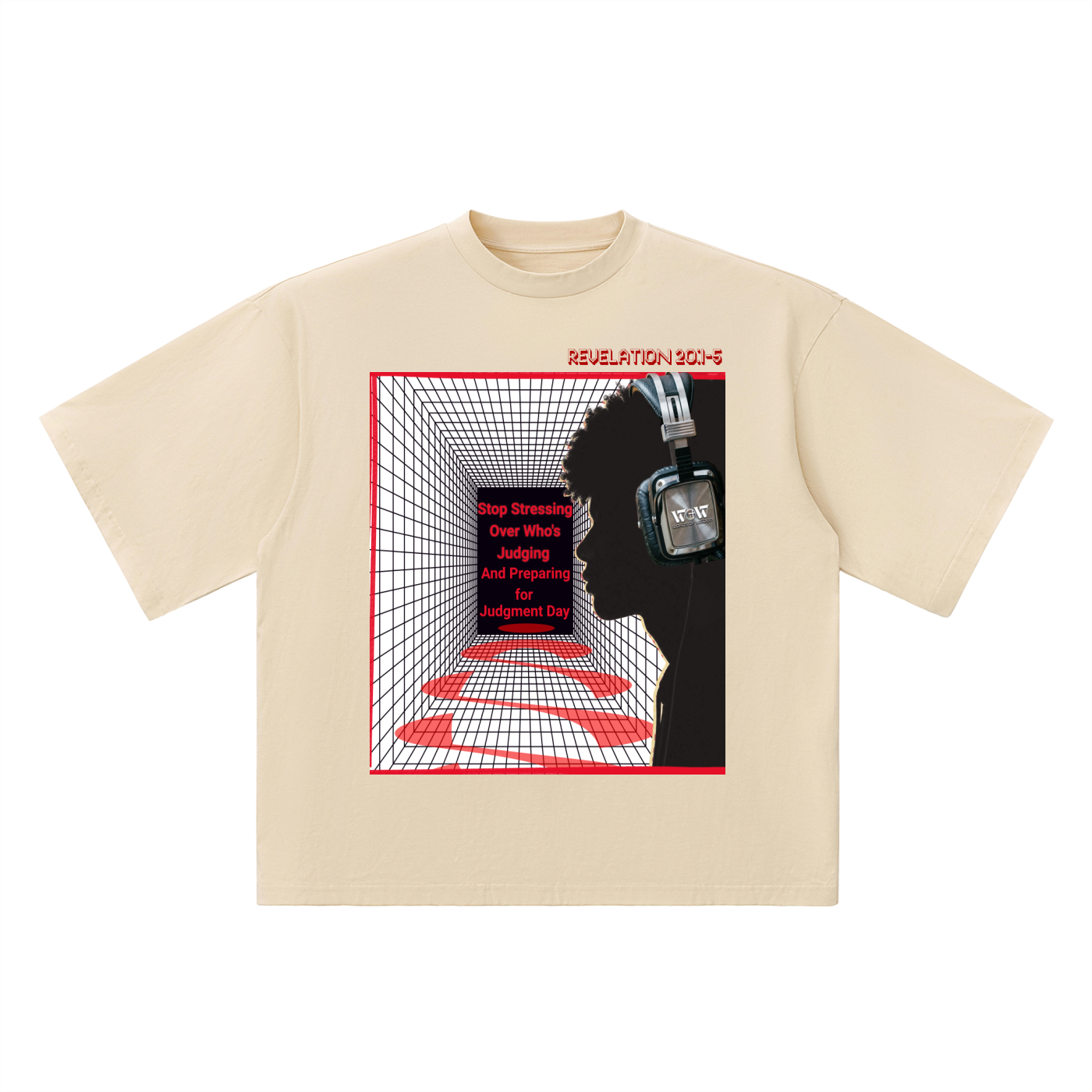 Stop Stressing Oversized Drop Shoulder T-Shirt