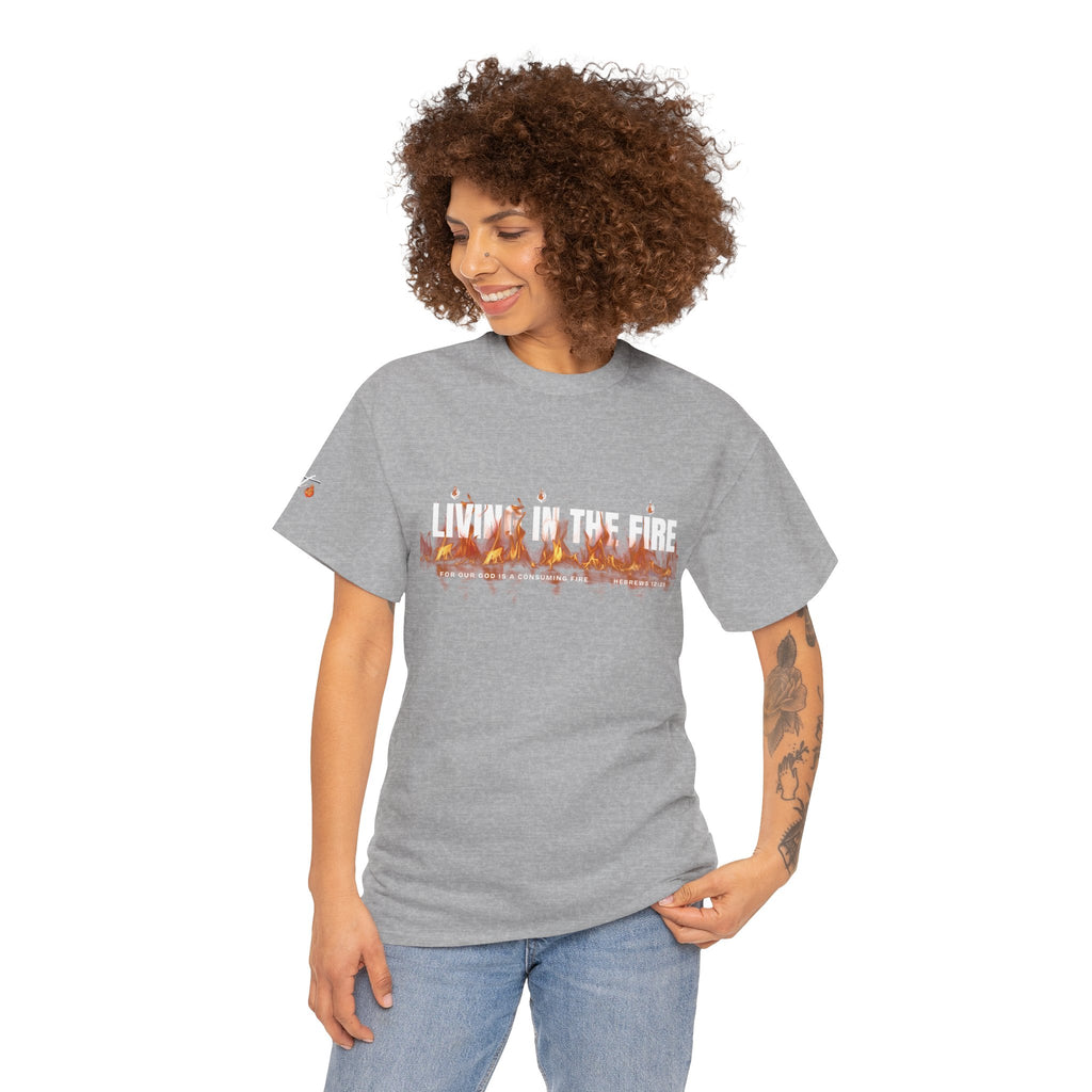 Living in the Fire Tee — "LIT" Flame Graphic Shirt