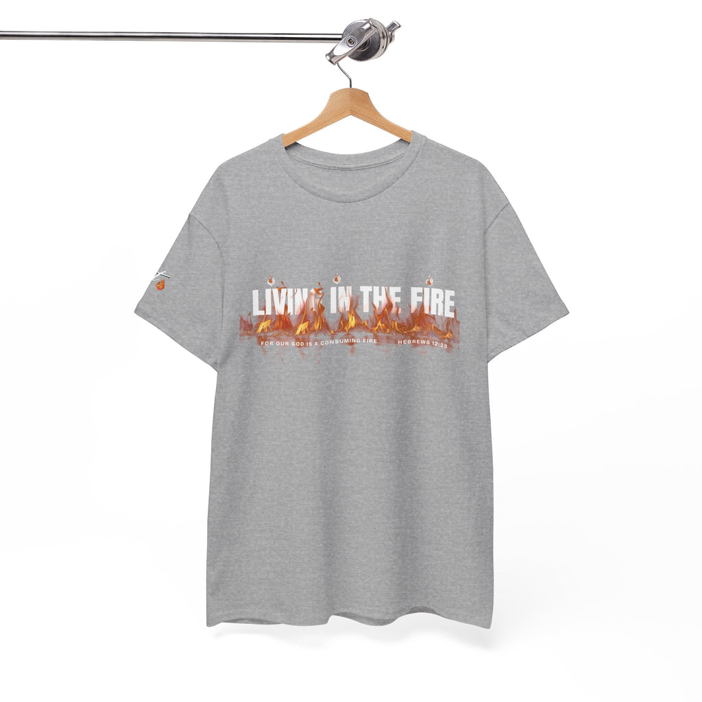 Living in the Fire Tee — "LIT" Flame Graphic Shirt