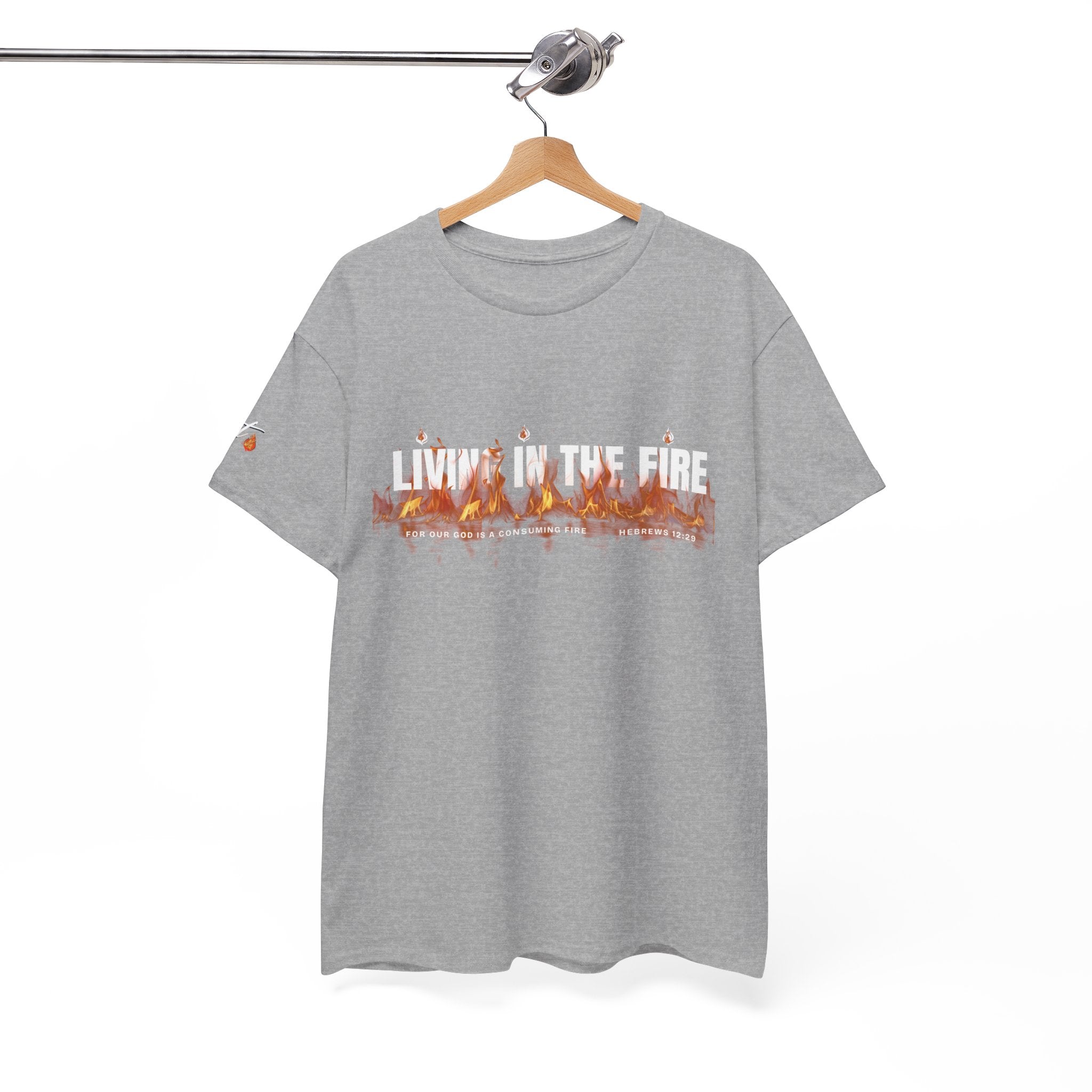 Living in the Fire Tee — "LIT" Flame Graphic Shirt