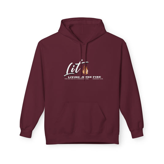 LIT🔥Hoodie – "Living in the Fire -Dark Colors